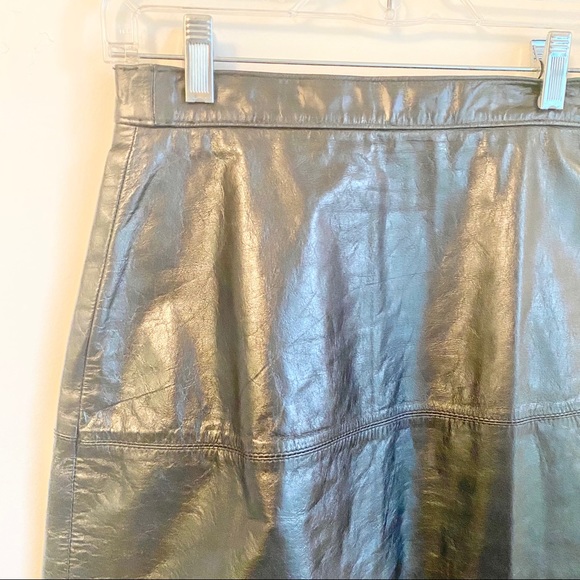 SOLD ( 75$) Leather long skirt - Picture 8 of 9